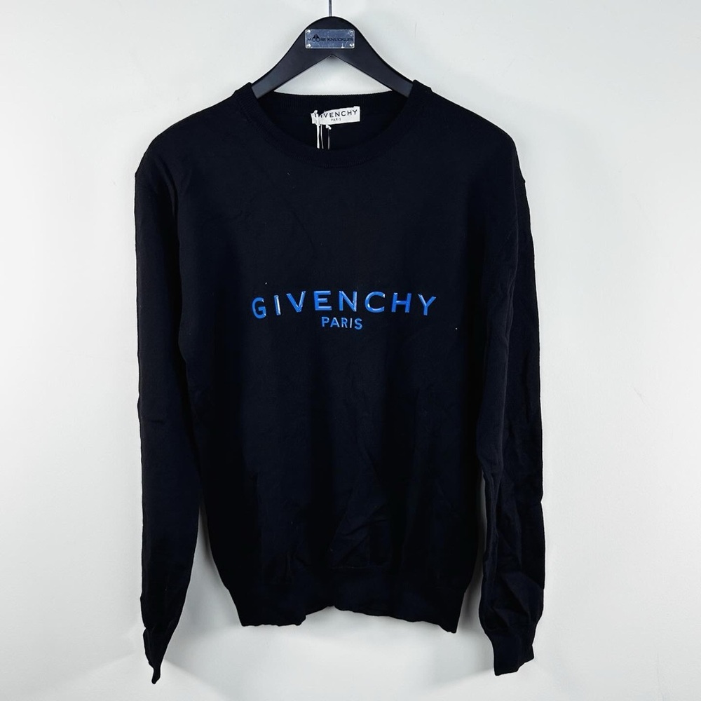 Givenchy Black Wool Long Sleeve T-Shirt